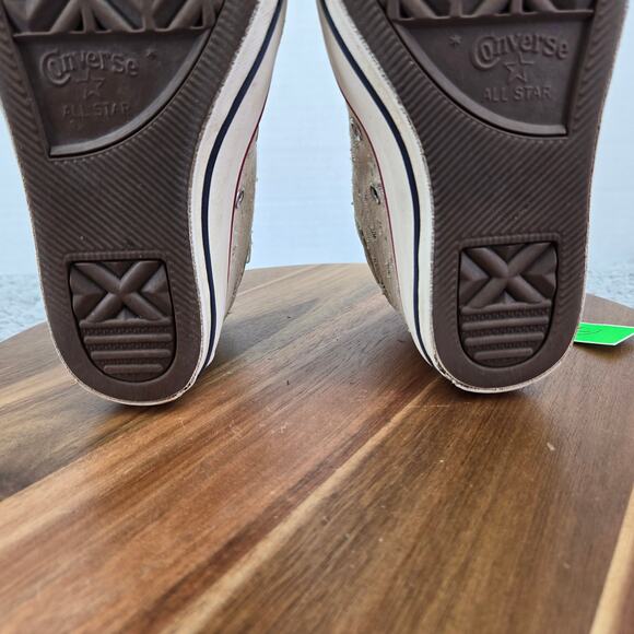 Converse CTAS All Star Lux Hi Beige Perforated Y2K Hidden Wedge Sneaker Womens 6 - Picture 11 of 13